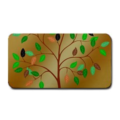 Tree Root Leaves Contour Outlines Medium Bar Mats