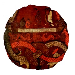 Works From The Local Large 18  Premium Round Cushions by Simbadda