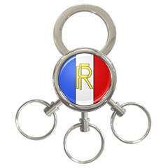 Semi-official Shield Of France 3-ring Key Chains by abbeyz71