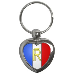 Semi-official Shield Of France Key Chains (heart)  by abbeyz71