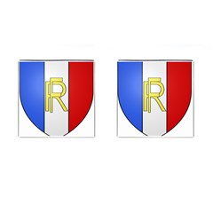 Semi-official Shield Of France Cufflinks (square) by abbeyz71