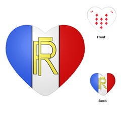 Semi-official Shield Of France Playing Cards (heart)  by abbeyz71