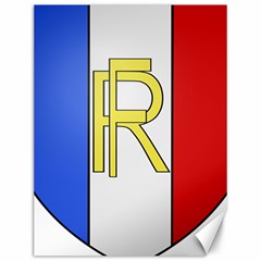 Semi-official Shield Of France Canvas 12  X 16  