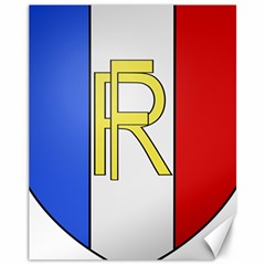 Semi-official Shield Of France Canvas 11  X 14  