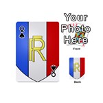 Semi-Official Shield of France Playing Cards 54 (Mini)  Front - SpadeQ