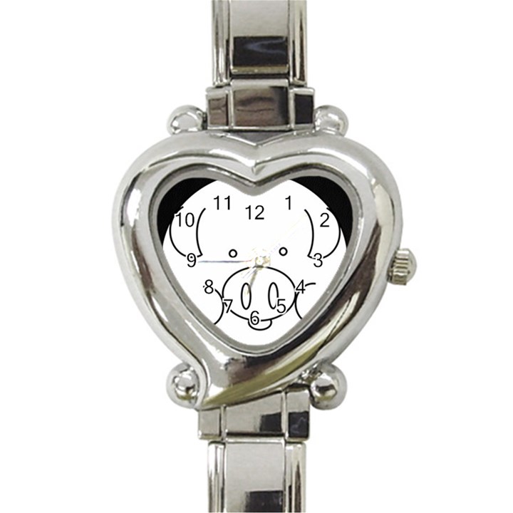 Pig Logo Heart Italian Charm Watch