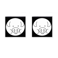 Pig Logo Cufflinks (square) by Simbadda