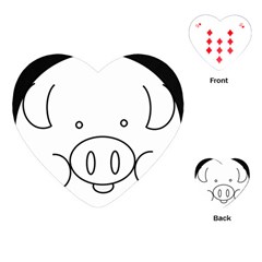 Pig Logo Playing Cards (heart)  by Simbadda