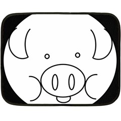 Pig Logo Fleece Blanket (mini) by Simbadda