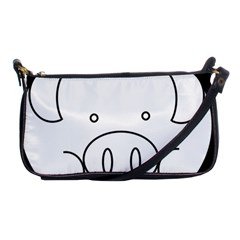 Pig Logo Shoulder Clutch Bags