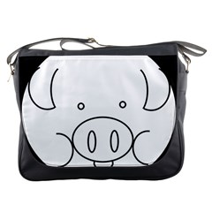 Pig Logo Messenger Bags by Simbadda