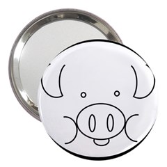Pig Logo 3  Handbag Mirrors by Simbadda