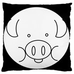 Pig Logo Standard Flano Cushion Case (Two Sides) Back
