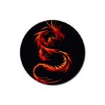 Dragon Rubber Round Coaster (4 pack)  Front