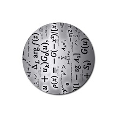 Science Formulas Rubber Round Coaster (4 Pack)  by Simbadda