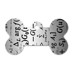 Science Formulas Dog Tag Bone (one Side) by Simbadda