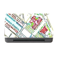 Paris Map Memory Card Reader With Cf by Simbadda