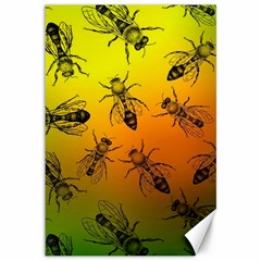 Insect Pattern Canvas 12  X 18   by Simbadda