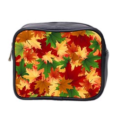 Autumn Leaves Mini Toiletries Bag 2-side