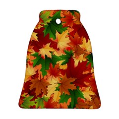 Autumn Leaves Bell Ornament (two Sides) by Simbadda