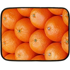 Orange Fruit Double Sided Fleece Blanket (mini) 