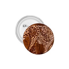 Elephant Aztec Wood Tekture 1.75  Buttons