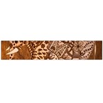 Elephant Aztec Wood Tekture Flano Scarf (Large) Back