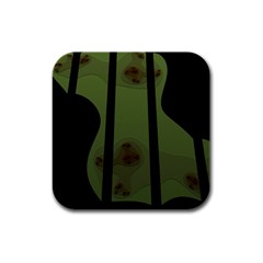 Fractal Prison Rubber Square Coaster (4 Pack) 