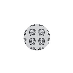 Animal Bison Grey Wild 1  Mini Buttons by Alisyart