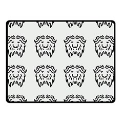 Animal Bison Grey Wild Double Sided Fleece Blanket (small)  by Alisyart