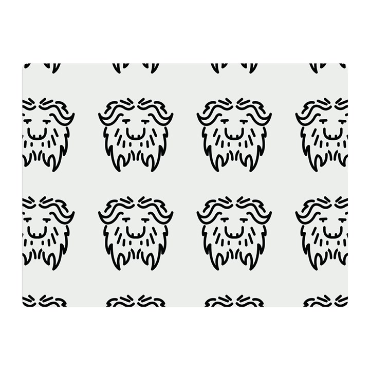 Animal Bison Grey Wild Double Sided Flano Blanket (Mini) 