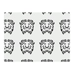 Animal Bison Grey Wild Double Sided Flano Blanket (Mini)  35 x27  Blanket Back