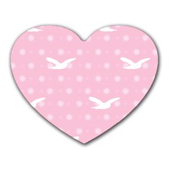 Wallpaper Same Palette Pink Star Bird Animals Heart Mousepads by Alisyart