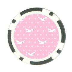 Wallpaper Same Palette Pink Star Bird Animals Poker Chip Card Guard