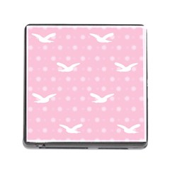 Wallpaper Same Palette Pink Star Bird Animals Memory Card Reader (square) by Alisyart