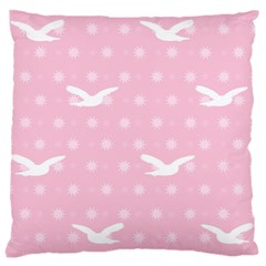 Wallpaper Same Palette Pink Star Bird Animals Large Cushion Case (one Side)