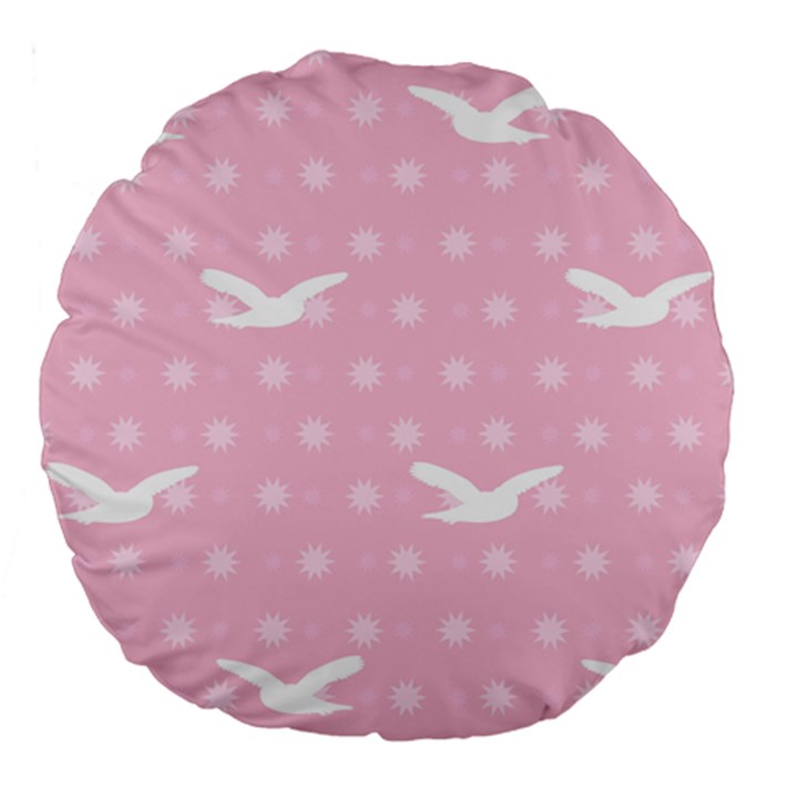 Wallpaper Same Palette Pink Star Bird Animals Large 18  Premium Round Cushions