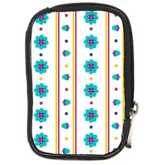 Beans Flower Floral Blue Compact Camera Cases by Alisyart