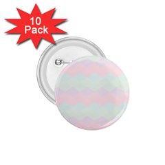 Argyle Triangle Plaid Blue Pink Red Blue Orange 1 75  Buttons (10 Pack)