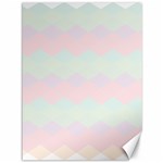 Argyle Triangle Plaid Blue Pink Red Blue Orange Canvas 36  x 48   35.26 x46.15  Canvas - 1