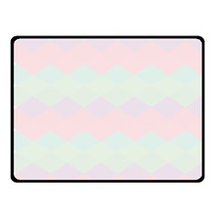 Argyle Triangle Plaid Blue Pink Red Blue Orange Fleece Blanket (small)