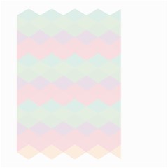 Argyle Triangle Plaid Blue Pink Red Blue Orange Small Garden Flag (two Sides) by Alisyart