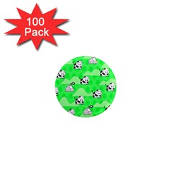 Animals Cow Home Sweet Tree Green 1  Mini Magnets (100 Pack)  by Alisyart