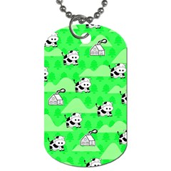 Animals Cow Home Sweet Tree Green Dog Tag (two Sides)