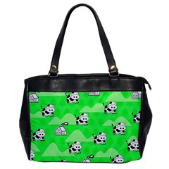 Animals Cow Home Sweet Tree Green Office Handbags by Alisyart