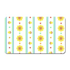 Beans Flower Floral Yellow Magnet (rectangular) by Alisyart