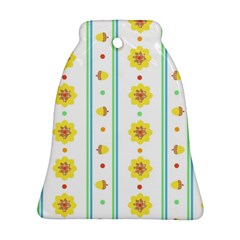 Beans Flower Floral Yellow Ornament (bell)