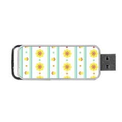 Beans Flower Floral Yellow Portable Usb Flash (two Sides)