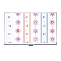 Beans Flower Floral Purple Business Card Holders by Alisyart