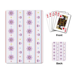 Beans Flower Floral Purple Playing Card by Alisyart